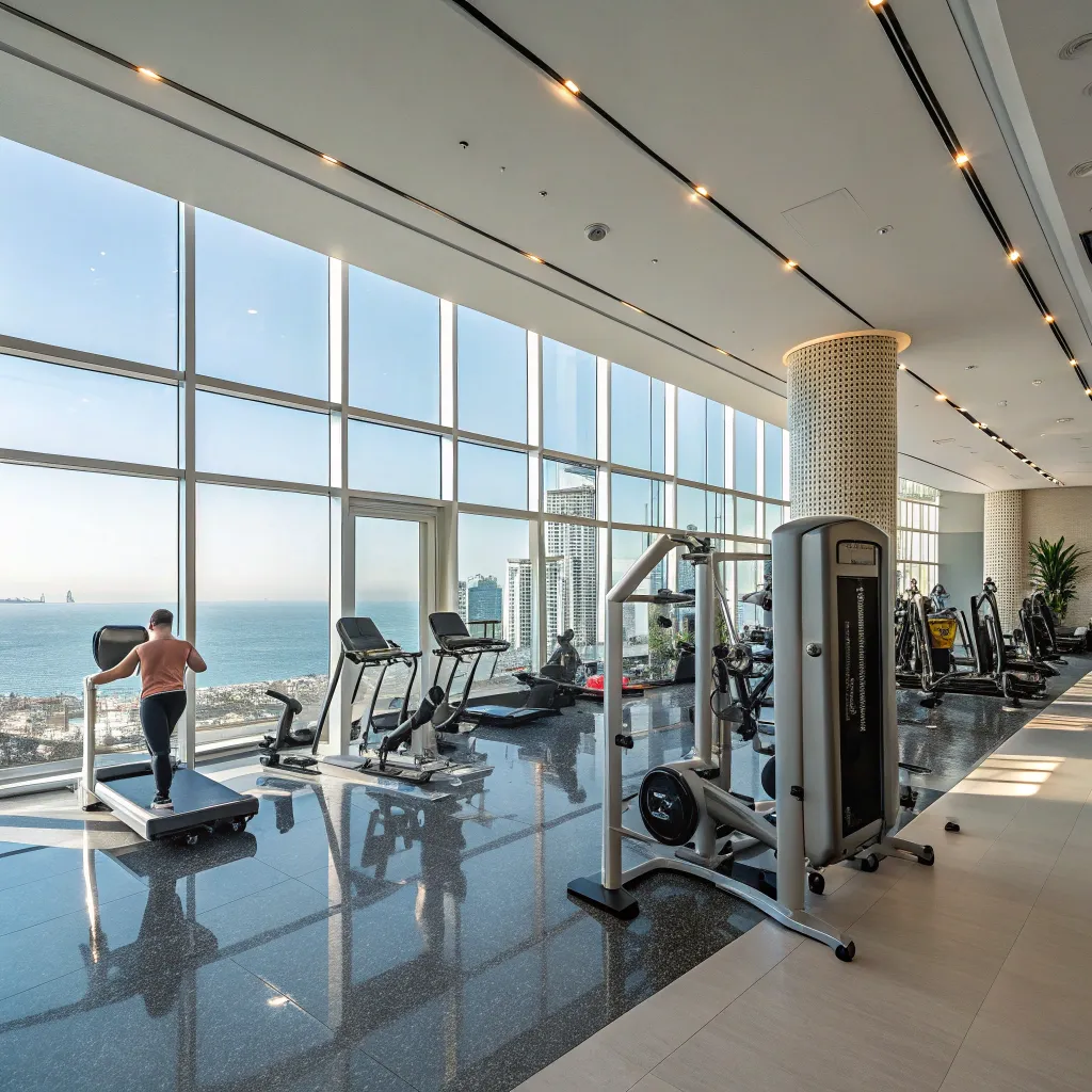Modern gym facility with high-end equipment