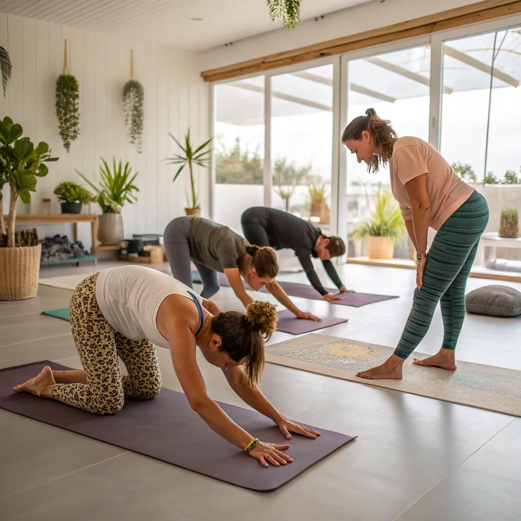 Yoga Class in Progress